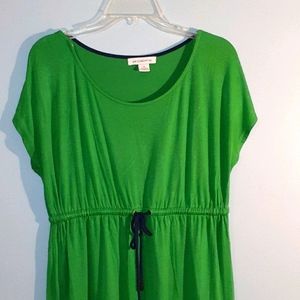Liz Claiborne Green Blue Colorblock Dress Sz Med